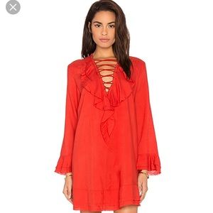 IRO Florine Dress in Poppy Red - NWT